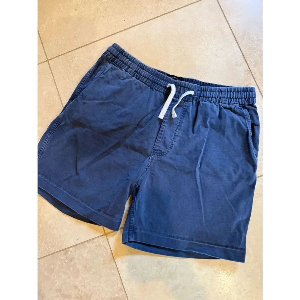 J. Crew Navy Elastic Waist Drawstring Shorts
